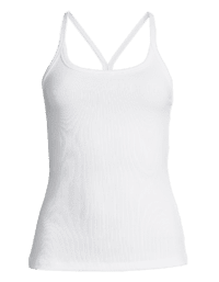 Casall Strap Rib Tank - White