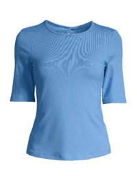 Casall Rib Tee - Crete Blue