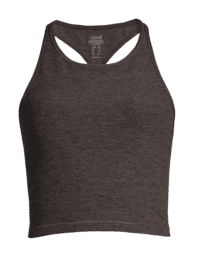 Casall Soft Touch Crop Top - Asphalt Melange