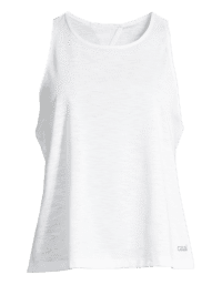 Casall Texture Tank Open Back - White