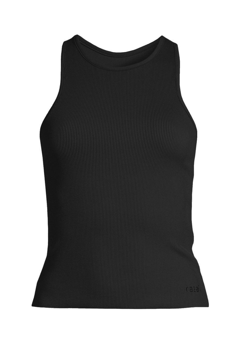 Casall Defined Rib Racerback - Black