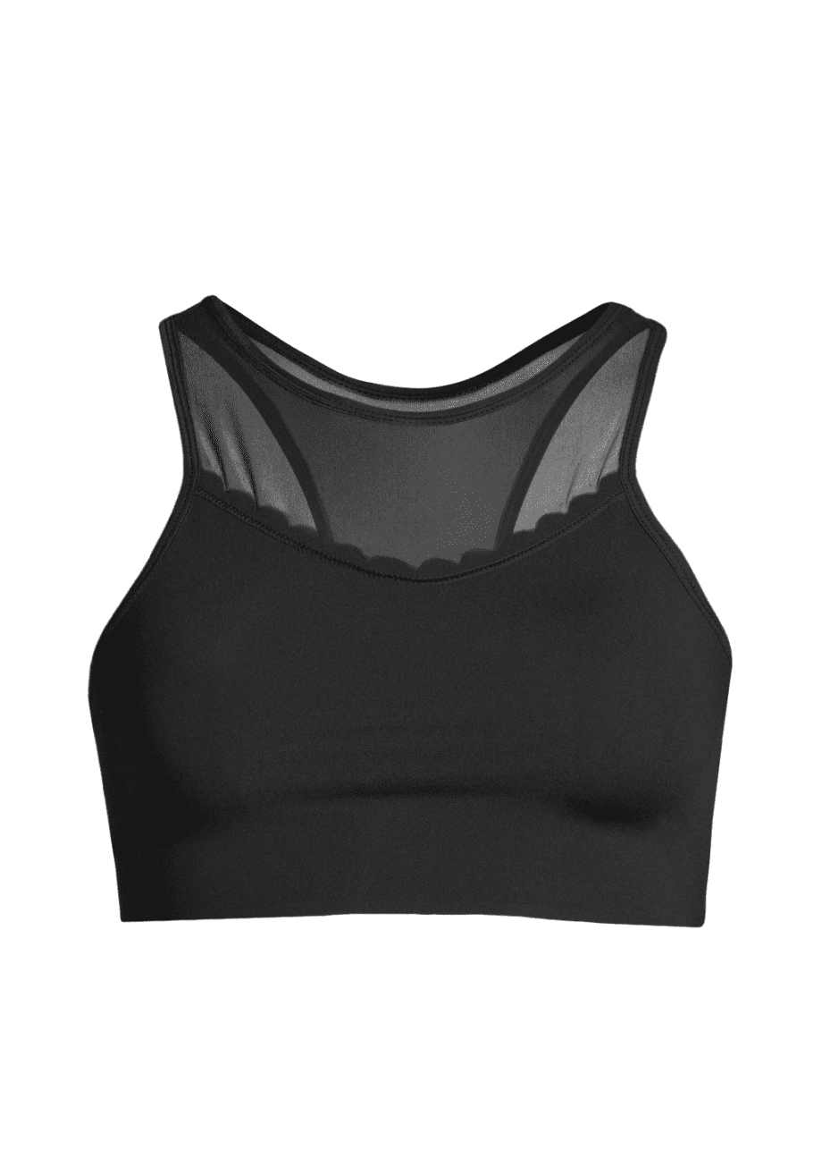 Casall Scallop Sports Top - Black