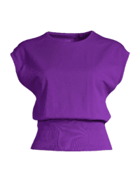 Casall Seamless Graphical Rib Tee - Liberty Lilac