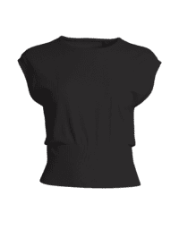 Casall Seamless Graphical Rib Tee - Black