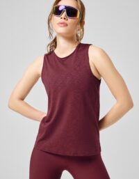 Casall Soft Texture Tank - Evening Red
