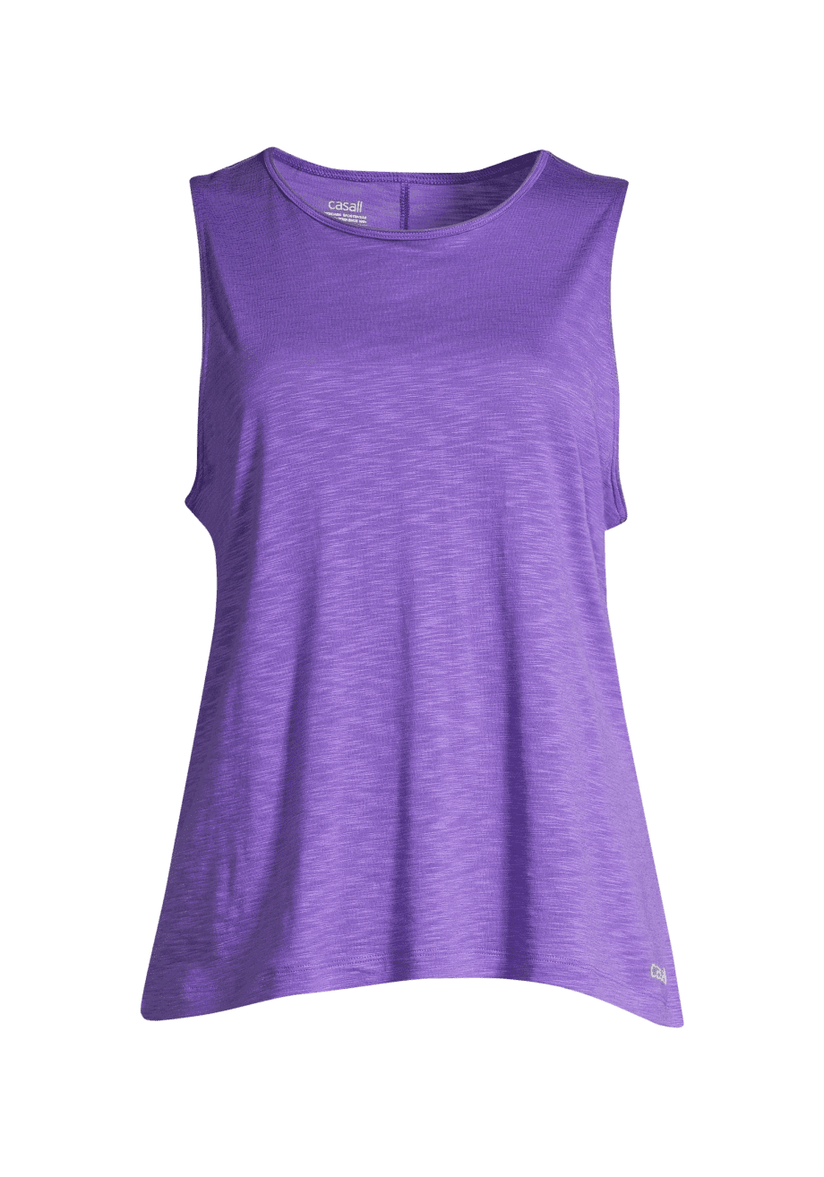 Casall Soft Texture Tank - Dk Lavender