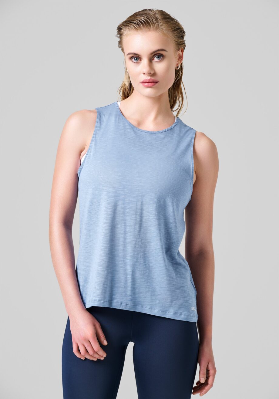 Casall Soft Texture Tank - Sense Blue