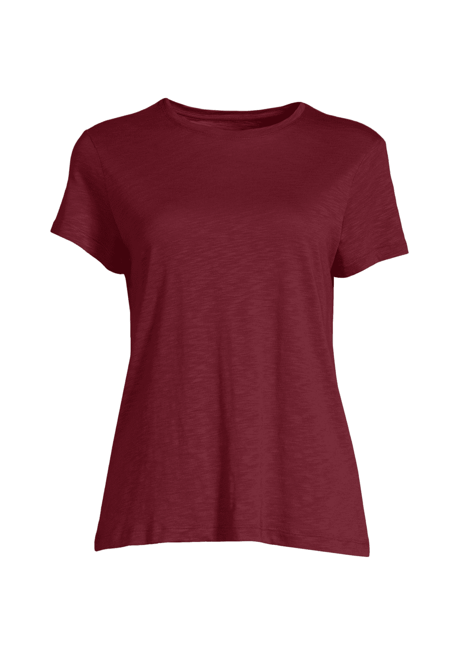 Casall Soft Texture Tee - Evening Red
