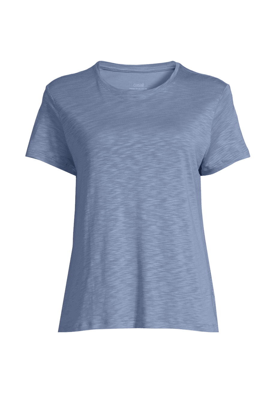 Casall Soft Texture Tee - Sense Blue