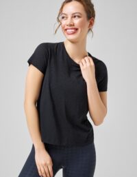 Casall Soft Texture Tee - Black