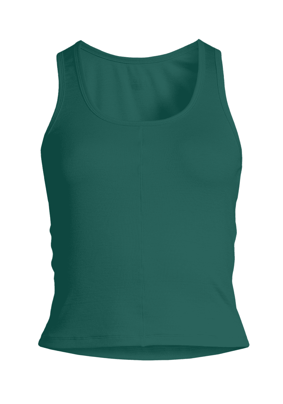 Casall Delight Scoop Neck Tank - Garden Green