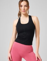 Casall Delight Scoop Neck Tank - Black