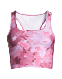 Casall Blossom Square Neck Sports Top - Blossom Pink