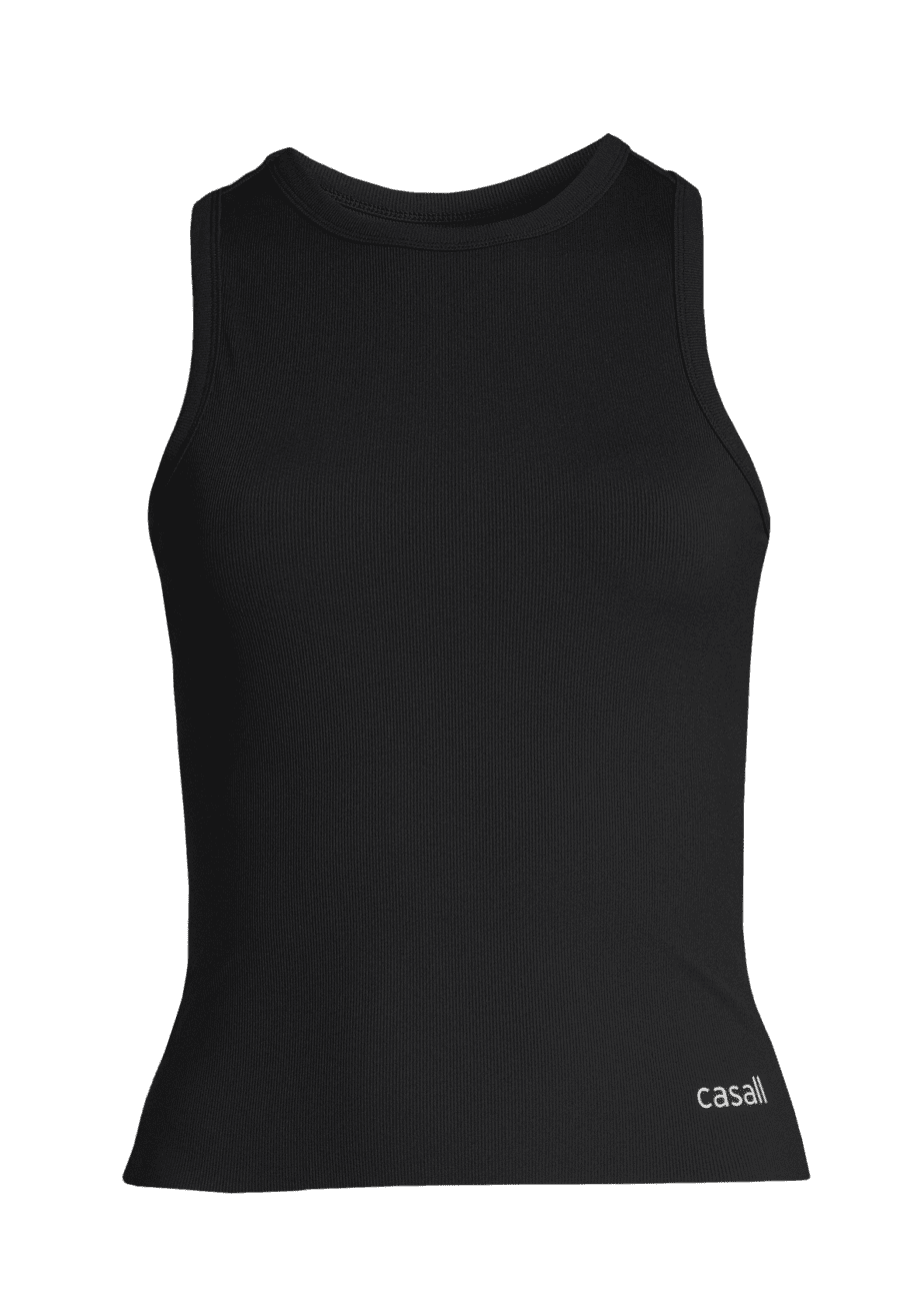 Casall Defined Rib Racerback - Black