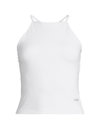 Casall Built-In-Bra Halterneck Tank - White