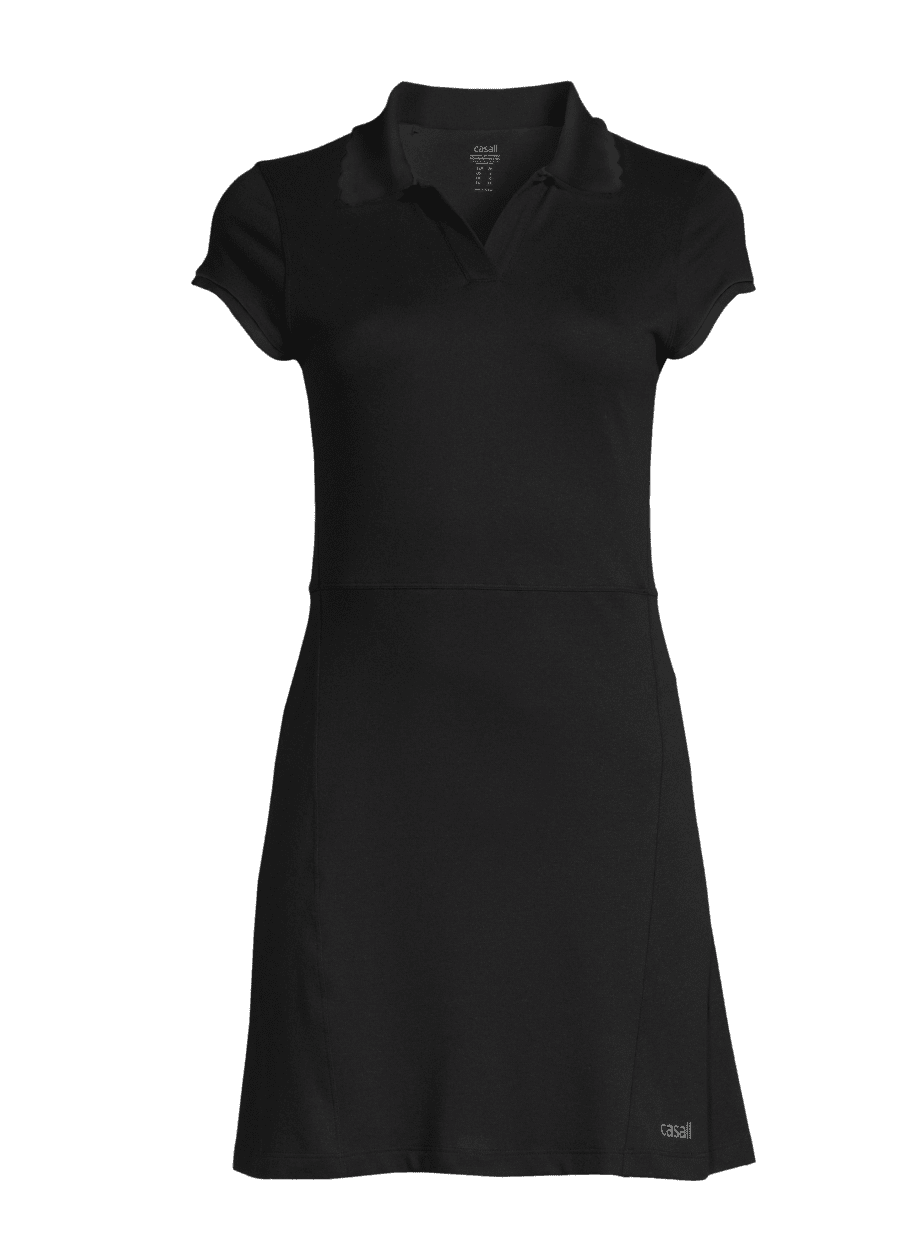 Casall Court Polo Piké Dress - Black