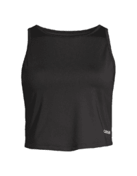 Casall Laser Mesh Crop Top - Black