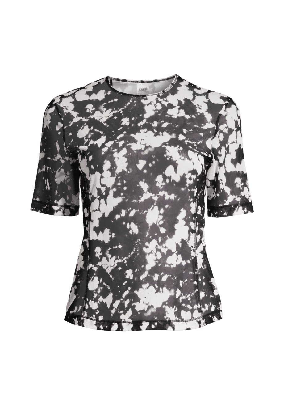 Casall Sheer Mesh Tee - Halo Print