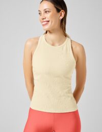Casall Signified Rib Tank - Milky Vanilla