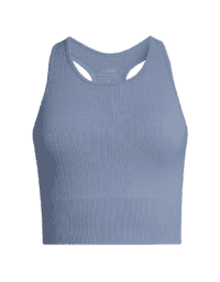 Casall Multi Rib Seamless Padded Sports Top - Sense Blue