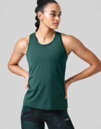 Casall Essential Racerback Tank - Dark Pine