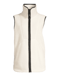 Casall High Collar Pile Vest - Off white