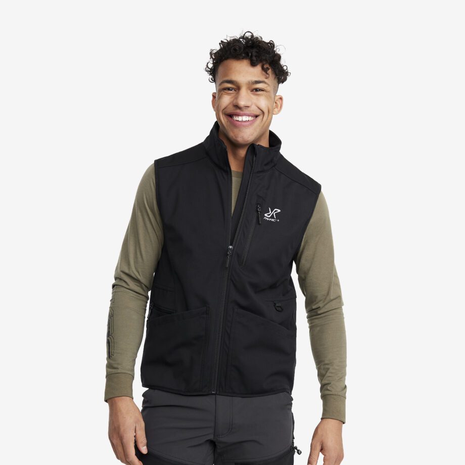 Revolution Race Responder Softshell Vest - Herr - Black, Storlek:XL - Jackor > Västar