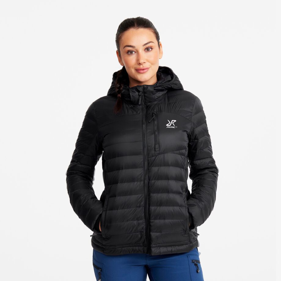 Revolution Race Helium Down Jacket - Dam - Black, Storlek:XS - Vinterjackor