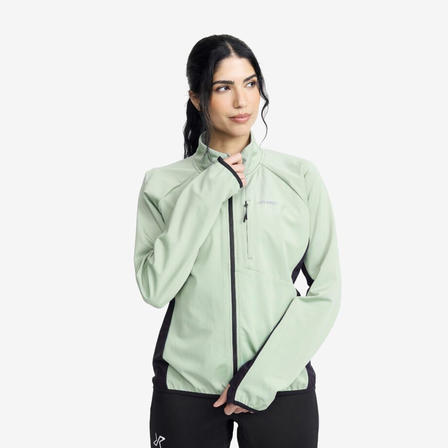 Revolution Race Pace Wind Jacket - Dam - Iceberg Green, Storlek:XS - Dam > Jackor > Vindjackor