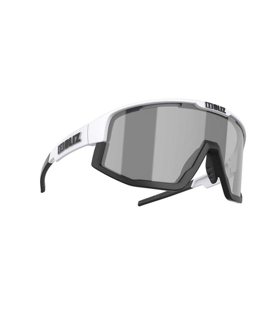 Bliz Fusion Matt White Silver Mirror