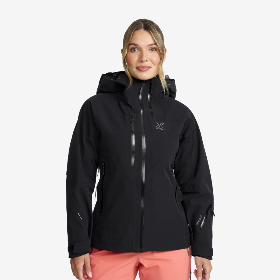 Revolution Race Cyclone 3L Shell Jacket - Dam - Black, Storlek:XL - Skaljacka & Vindjacka