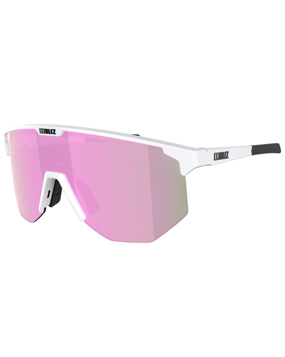 Bliz Hero Matt White Brown with Pink Multi