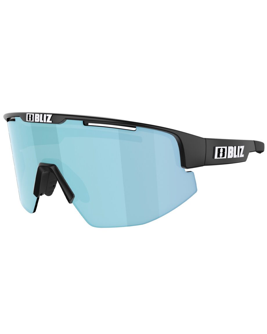 Bliz Matrix Small Matte Black Smoke with Ice Blue Multi