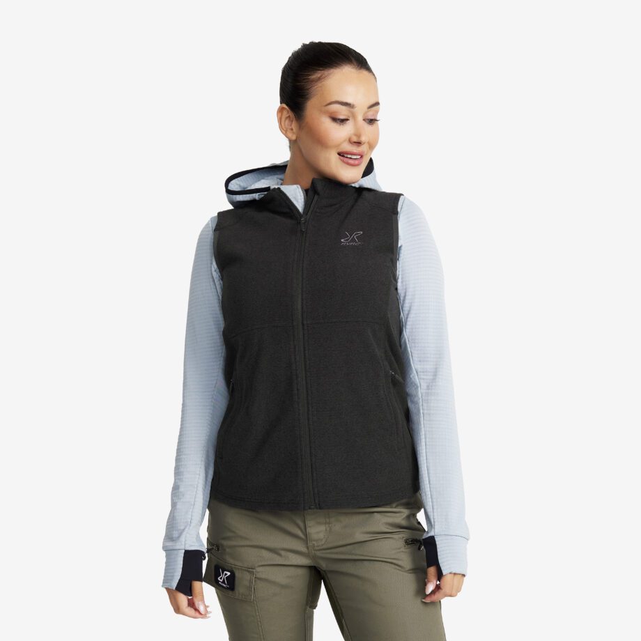 Revolution Race Västar - Essential Fleece Vest - Dam - Black, Storlek:L
