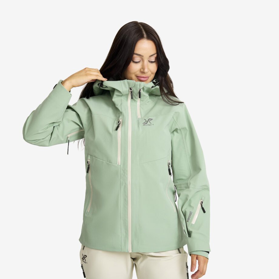 Revolution Race Cyclone 3L Shell Jacket - Dam - Iceberg Green, Storlek:L - Dam > Jackor > Regn- & Skaljackor