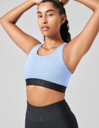 Casall Graphic Sports Bra - Breeze Blue