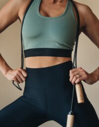 Casall Graphic Sports Bra - Dusty Green