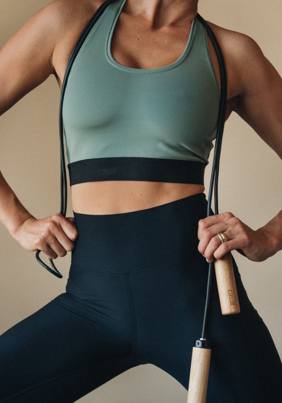 Casall Graphic Sports Bra - Dusty Green