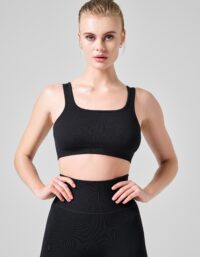 Casall Scallop Seamless Bralette - Black