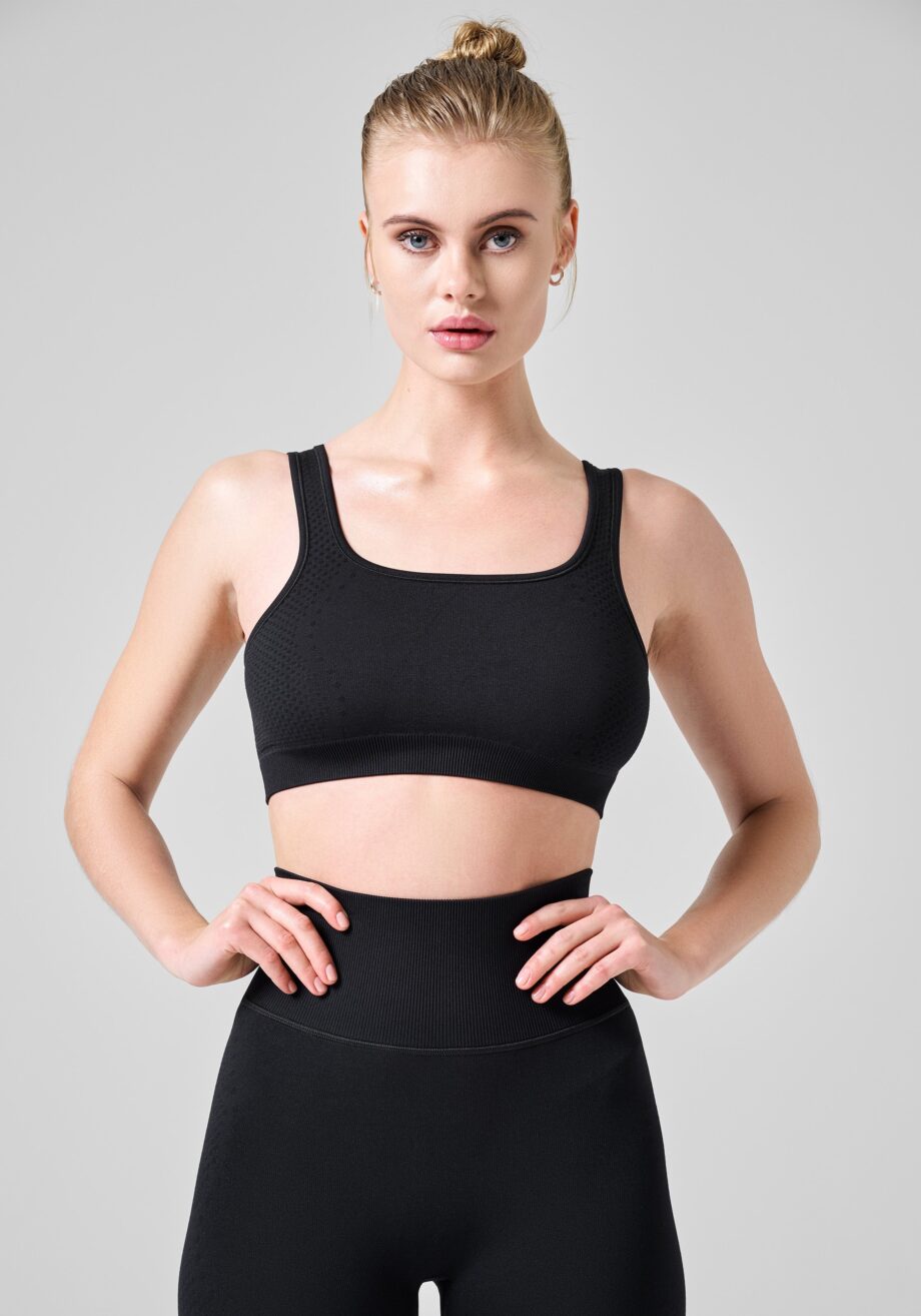 Casall Scallop Seamless Bralette - Black