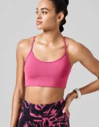 Casall Sleek Strappy Sports Bra - French Rose