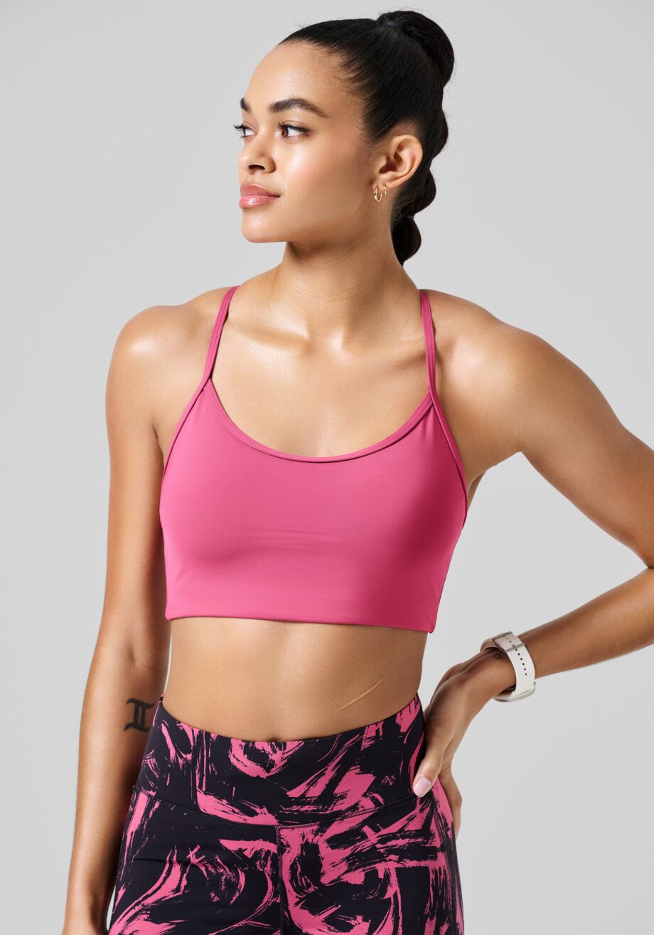 Casall Sleek Strappy Sports Bra - French Rose