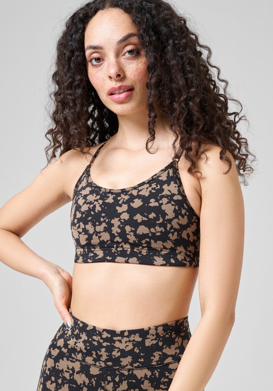 Casall Strappy Sports Bra - Cosmic Brown
