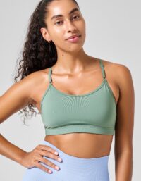 Casall Strappy Sports Bra - Dusty Green