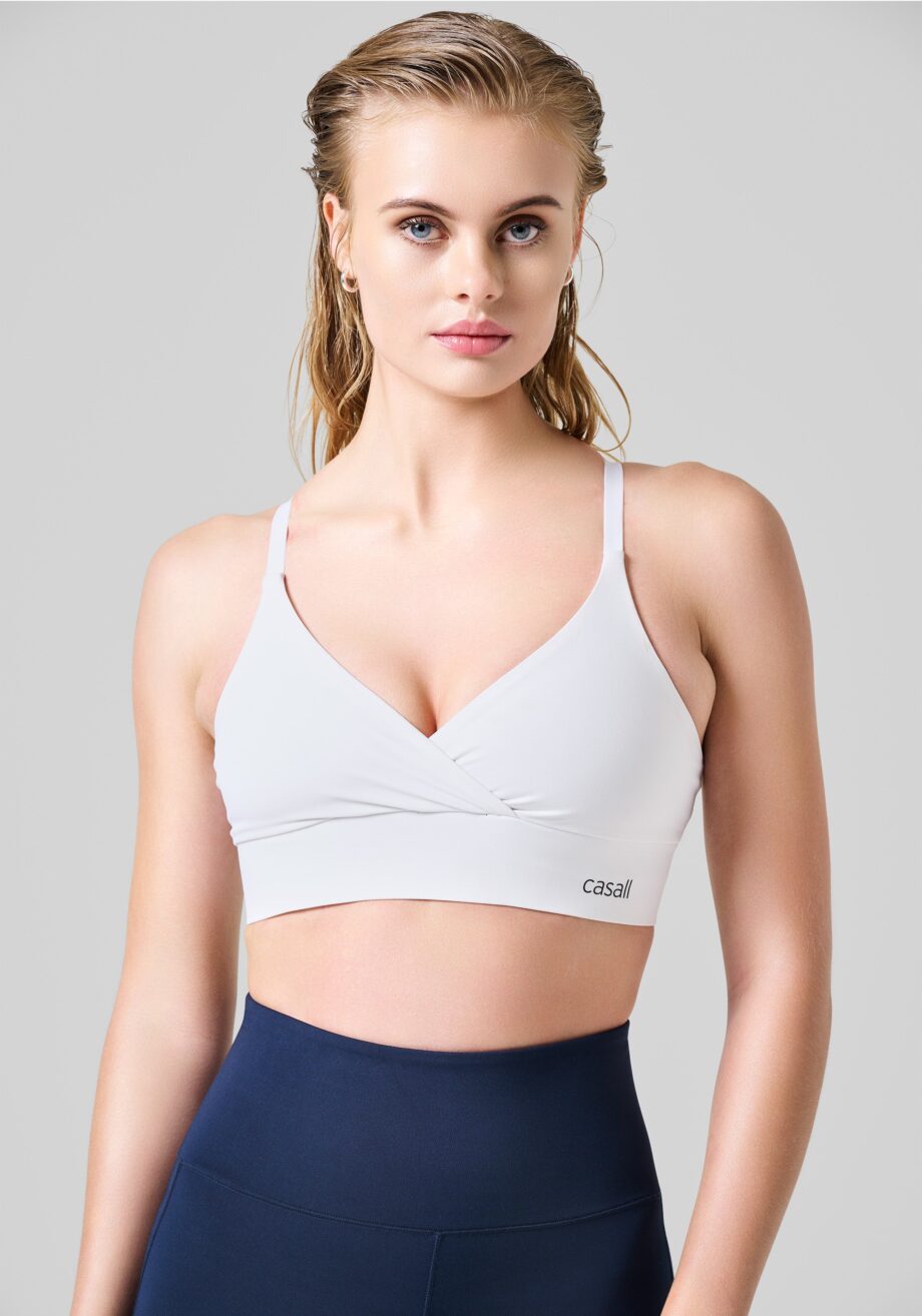 Casall Wrap Sports Bra - White