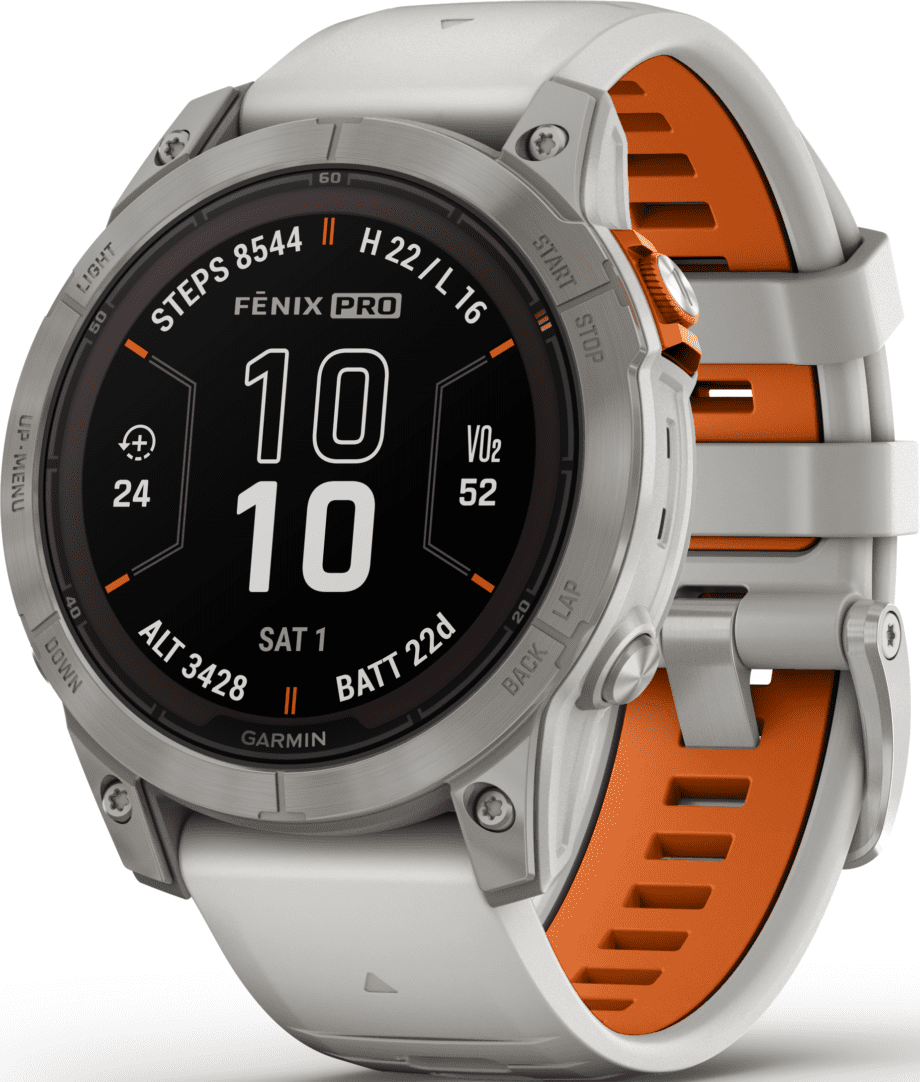 Garmin Fenix 7 Pro Sapphire Solar Edition Fog Gray Orange