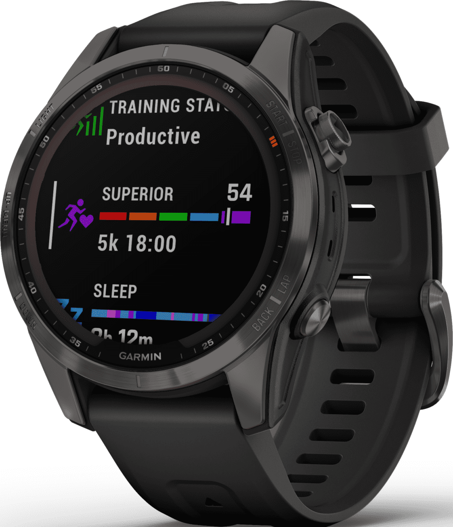 Garmin Fenix 7S Sapphire Solar Carbon Grey/Black