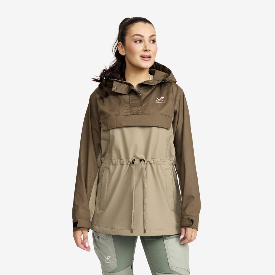 Revolution Race Rambler Lightweight Anorak - Dam - Brindle/Chocolate chip, Storlek:XL - Skaljacka & Vindjacka