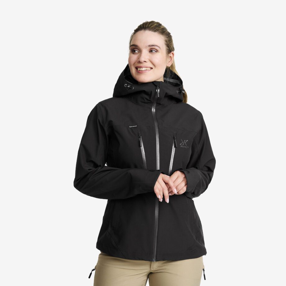 Revolution Race Dam > Jackor > Regn- & Skaljackor - Silence Proshell 3L Jacket - Dam - Black/Anthracite, Storlek:3XL