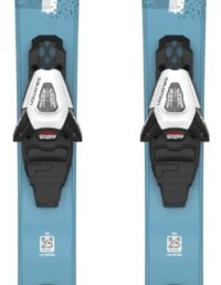Salomon Salomon Junior Ski Set L QST S + C5 GW J75 PM Blue/Grey